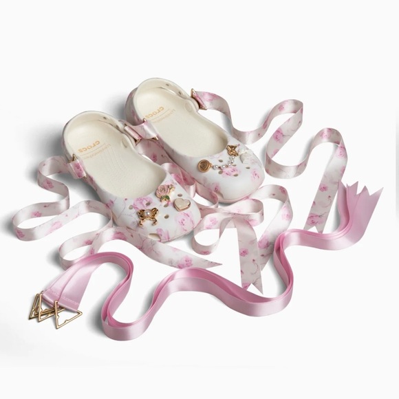 LoveShackFancy X Crocs Classic Ballet Flat Size 9 - Picture 2 of 6